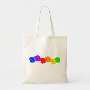Bolso De Tela Rosas Arcoíris