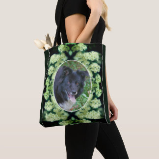 Bolso De Tela Rosas blancas silvestres crean su propia foto Masc