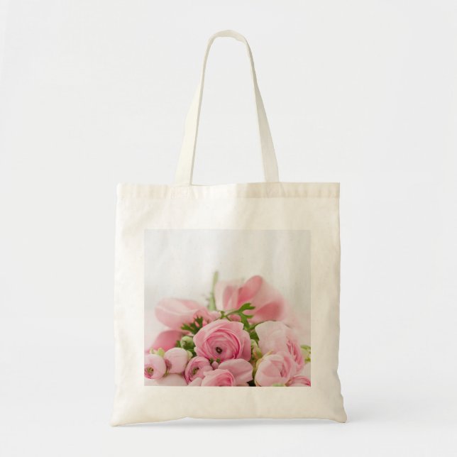 Bolso De Tela Rosas Bodas rosados (Frente)