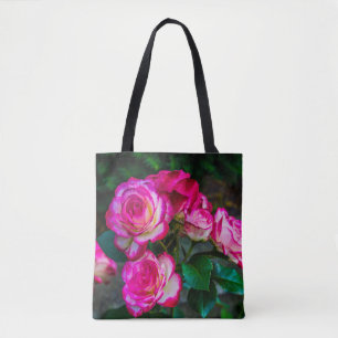 Bolso De Tela Rosas brillantes