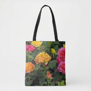 Bolso De Tela Rosas coloridos en miniatura