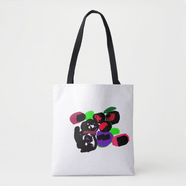 Bolso De Tela Rosas dálmatas de estilo  (Anverso)