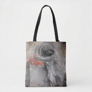 Bolso De Tela Rosas de Angel