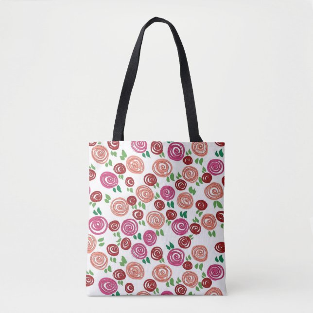 Bolso De Tela Rosas de ensueño (Anverso)