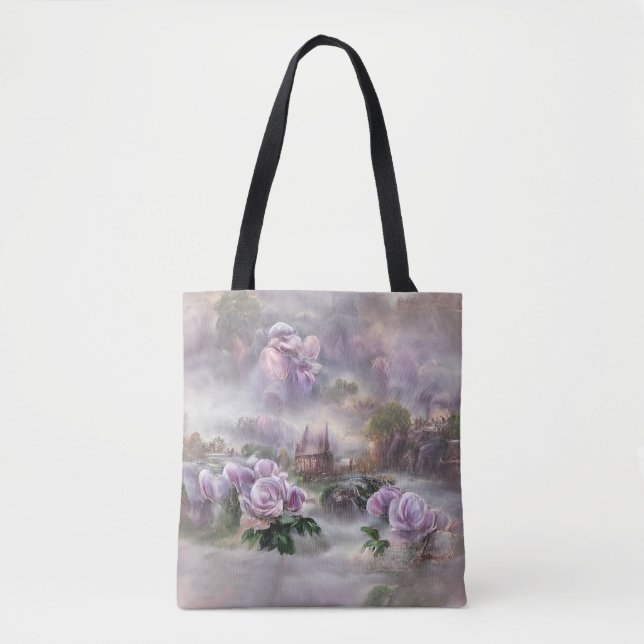 Bolso De Tela Rosas de época (Anverso)