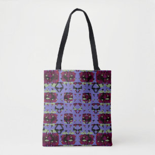 Bolso De Tela Rosas de llama celestial contenidas