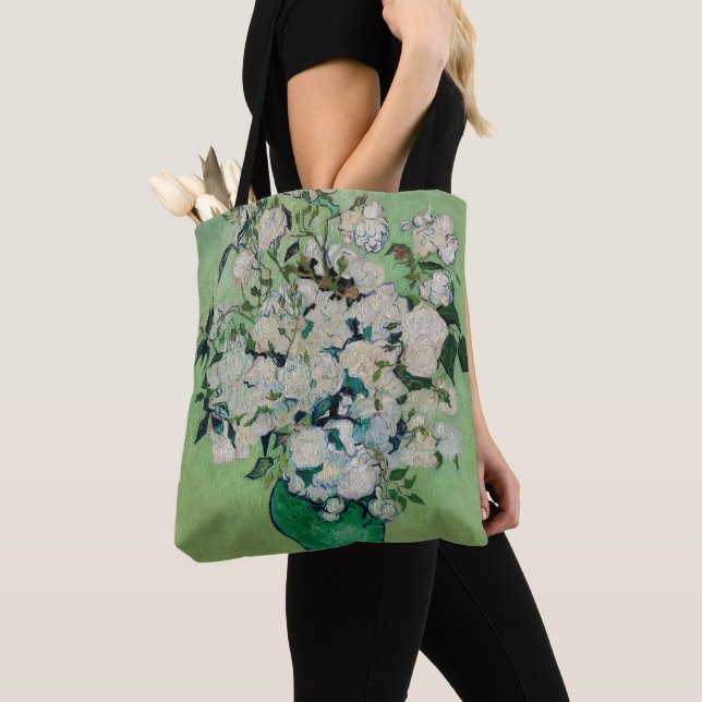 Bolso De Tela Rosas de Vincent Van Gogh (Detalle)
