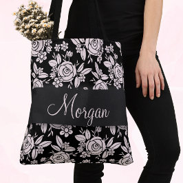 Bolso De Tela Rosas delicadas y dulces