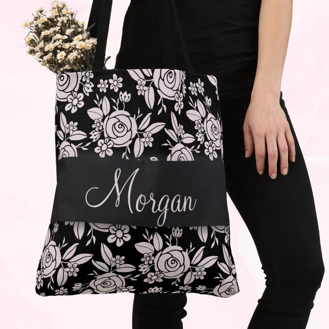 Bolso De Tela Rosas delicadas y dulces (Subido por el creador)