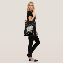 Bolso De Tela Rosas en Flor