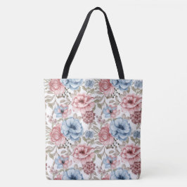 Bolso De Tela Rosas florales Tote Bag