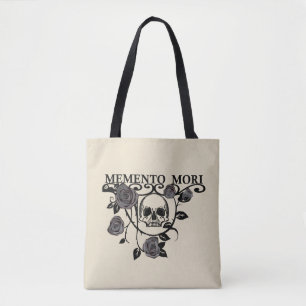 Bolso De Tela Rosas negros de Memento Mori