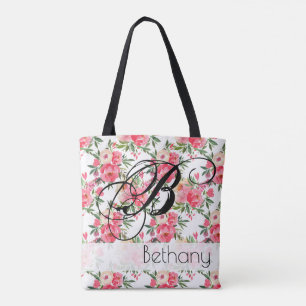 Bolso De Tela Rosas Peony Floral Tote Bag