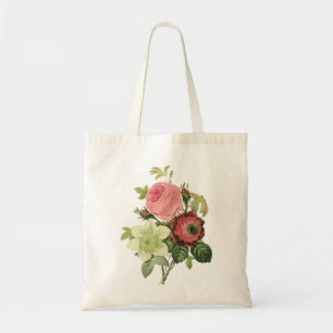 Bolso De Tela Rosas PixDezines/Clementina/Anemone/Redoute