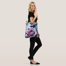 Bolso De Tela Rosas radiantes: Pétalos rosa y púrpura perfecto