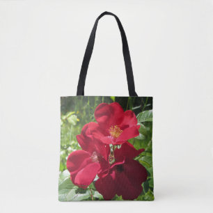 Bolso De Tela Rosas rojos simples, 2 imágenes