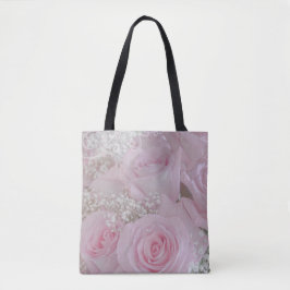 Bolso De Tela Rosas rosa blandas y aliento del bebé