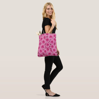 Bolso De Tela Rosas rosa brillantes