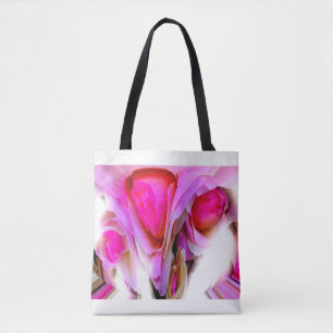 Bolso De Tela Rosas rosas rosas