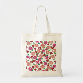Bolso De Tela Rosas Soñadoras