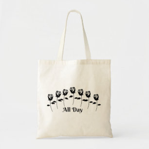BOLSO DE TELA ROSAS TODO EL DÍA