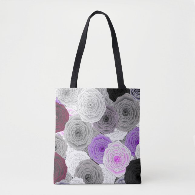 Bolso De Tela Rosas Tote Bag (Anverso)
