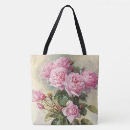 Bolso De Tela Rosas y Bello Artes de Bumblebees Paul de Longpre