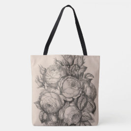 Bolso De Tela Rosas y Rosebuds 02