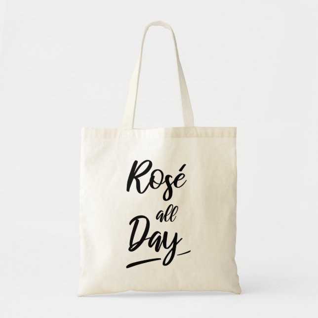 Bolso De Tela Rosé all day (Frente)
