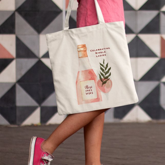 Bolso De Tela Rosé por Rosas El día de San Valentín Fiesta Rosa (Subido por el creador)
