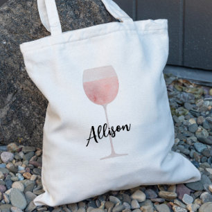 Bolso De Tela Rosé Wine Bridesmaid Boda Bridal Party