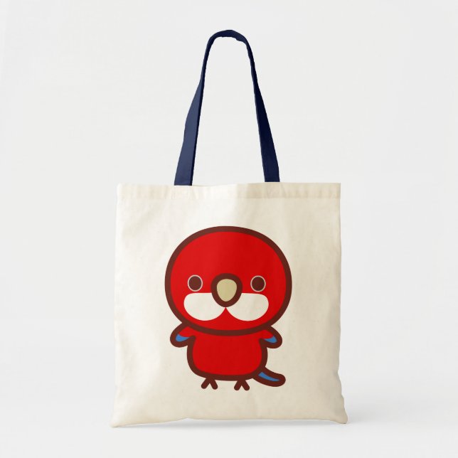 Bolso De Tela Rosella oriental roja (Frente)