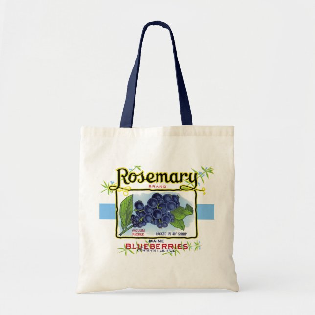 Bolso De Tela Rosemary Blueberry Bag (Frente)