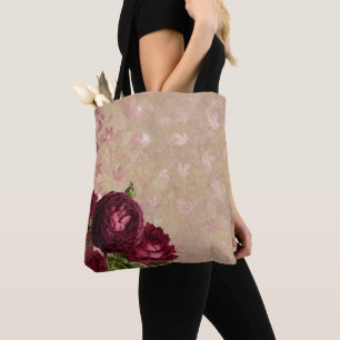 Bolso De Tela Roses rojas de Crimson