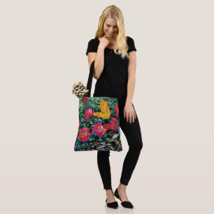 Bolso De Tela Roses rojas rojas