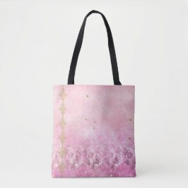 Bolso De Tela Roses rosas rosas, Damask Grunge - Tote Bag