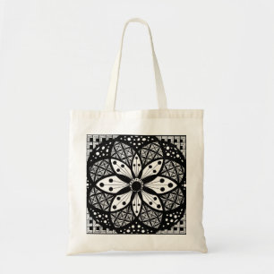 Bolso De Tela Rosetón