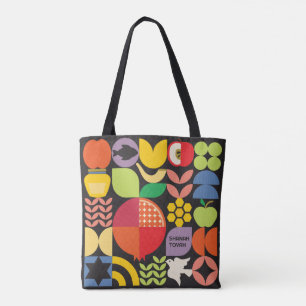 Bolso De Tela Rosh Hashanah Personalizó Año Nuevo Judío Moderno
