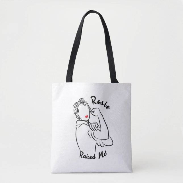 Bolso De Tela Rosie Raised Década - Imagen de lienzo (Anverso)