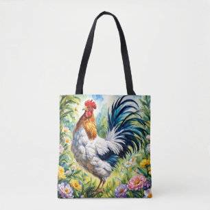 Bolso De Tela Rostro de Floral de color Vintage