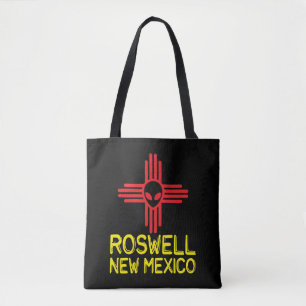 Bolso De Tela Roswell Nuevo México Zia Alien Head