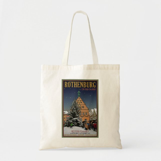 Bolso De Tela Rothenburg Reiterlesmarkt (Frente)