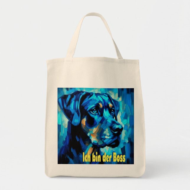 Bolso De Tela Rottweiler (Frente)