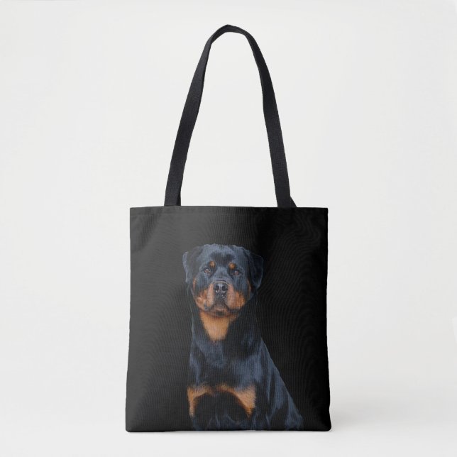 Bolso De Tela Rottweiler (Anverso)