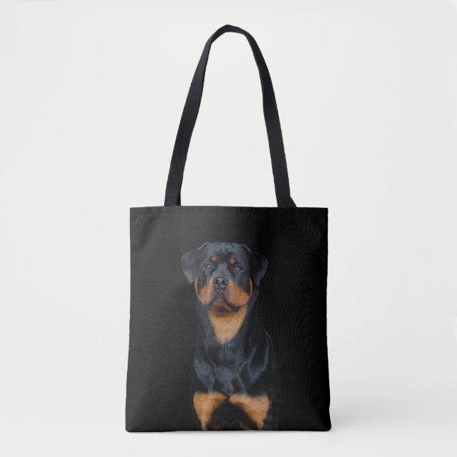 Bolso De Tela Rottweiler   (Anverso)