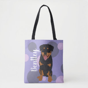 Bolso De Tela Rottweiler personalizado
