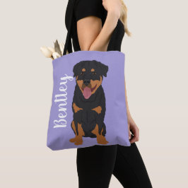 Bolso De Tela Rottweiler personalizado