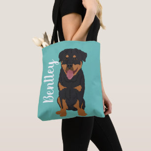 Bolso De Tela Rottweiler personalizado