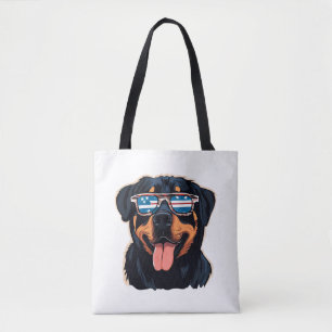 Bolso De Tela Rottweiler Puppy