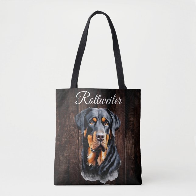 Bolso De Tela Rottweiler Tote Bag (Anverso)